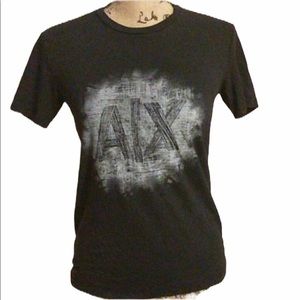 A/X Armani Exchange Black Graphic Logo T-Shirt XS